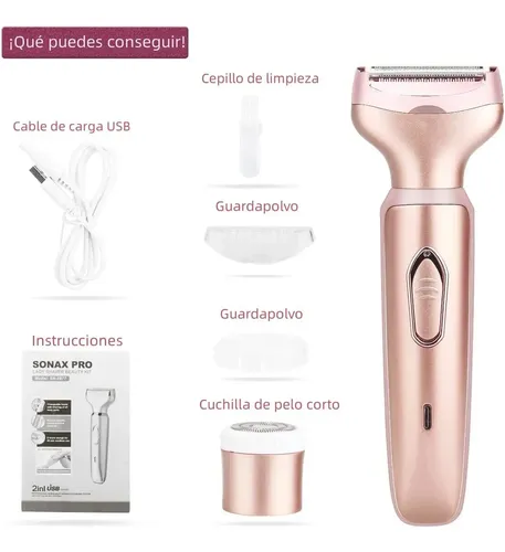 Depiladora Eléctrica For Mujer, Afeitadora Indolora A