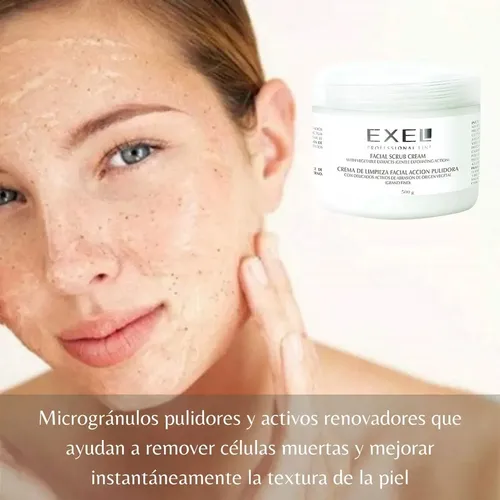 Crema Exfoliante Facial Accion Pulidora Exel Grano Fino 500m
