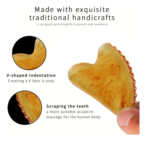 Herramienta De Raspado Para Masaje Facial De Resina Gua Sha