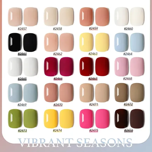 Kit 23 Esmaltes Gel Colores Jelly Con Top Y Base Coat