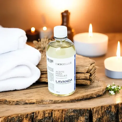 Aceite Corporal Para Masajes Biobellus Lavanda Pote 500 Ml