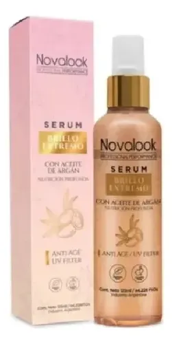 Serum Brillo Extremo Con Aceite  De Argan Novalook 125m
