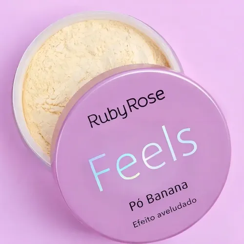 Polvo Volátil Translúcido Ruby Rose Feels Tono Banana para Acabado Mate