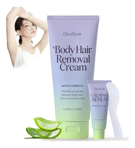 Crema Depiladora Corporal Ocoslow 156g Para Piel Sensible