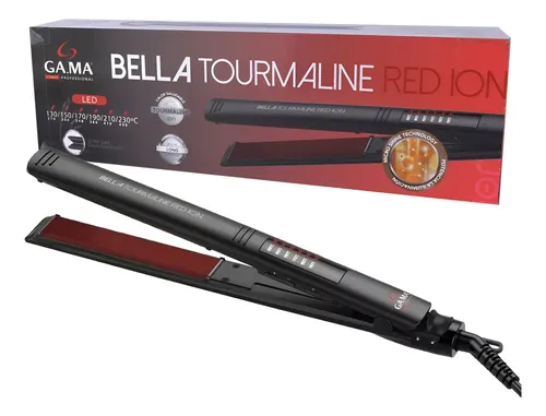 Red Ion Led Planchita De Pelo Gama Bella Tourmaline 12c