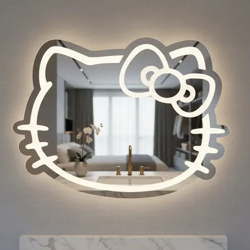 Espejo Dazz Deco Kitty 80x60cm Led Frío Touch