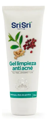 Gel Facial Limpieza Anti-acne X100ml Sri Sri Tattva
