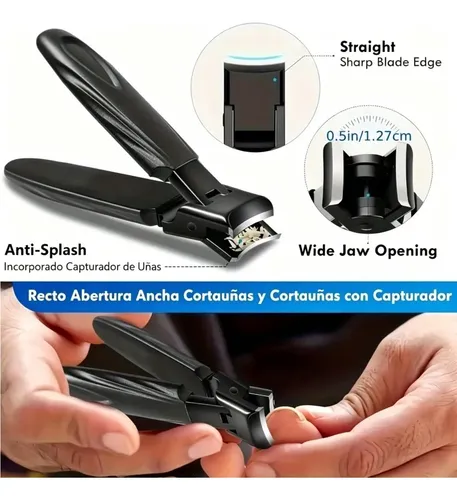 Kit Cuidado De Uñas 8 Piezas, Cortaúñas Profesional