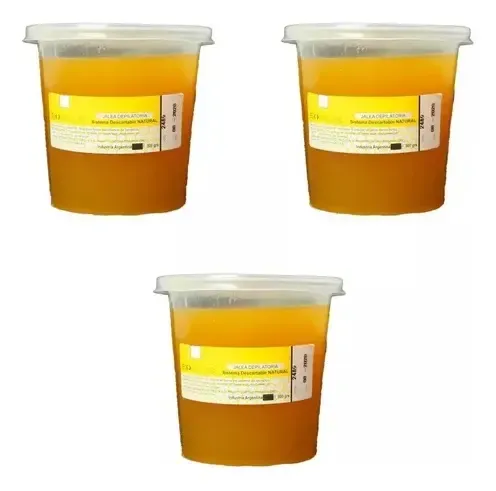 3 Potes De Cera Depilatoria Jalea Sistema Descartable