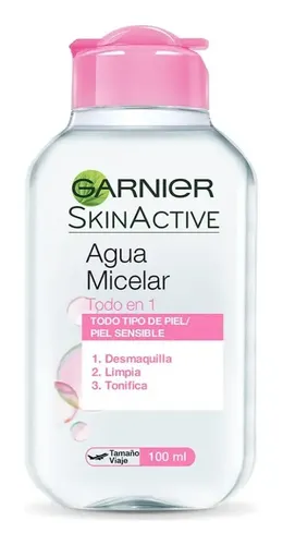 Agua Micelar Garnier Skin Active Todo En 1 100 Ml