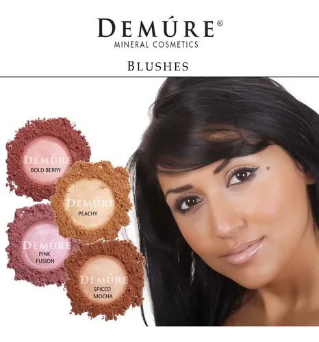 Polvo Suelto Mineral Blush Makeup Demure Pink Fusion