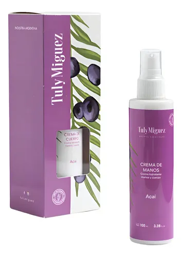 Crema Para Manos Acai X100ml Tuly Miguez – Aromas Esenciales Fragancia Açaí