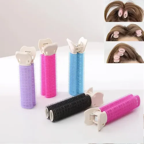 Rulos Para El Cabello Zhhuoc Rosa 4 Pzas  Volumen En Raíz C