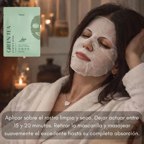 Mascara Facial Coreana Coony Green Tea Humecta Antioxidante