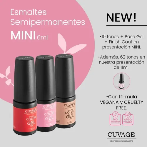 Kit Inicial X 16 Uni Esmaltes Semipermanente Cuvage Led Uv