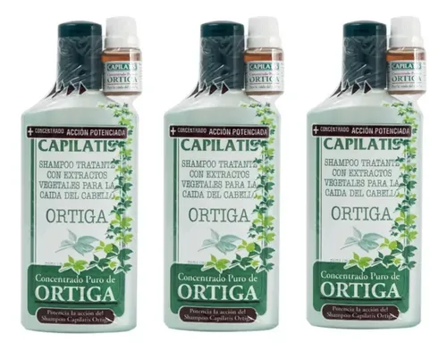 Shampoo Capilatis + Concentrado Puro Con Ortiga X 410 Ml