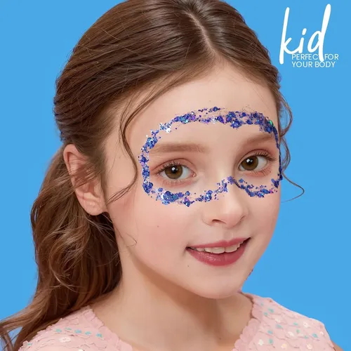 Gel De Brillo Azul Teenitor 80g Maquillaje Facial Y Corporal