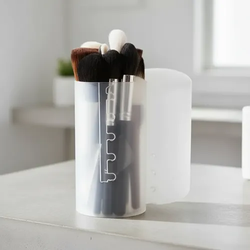 Tubo Porta Brochas Y Pinceles De Maquillaje