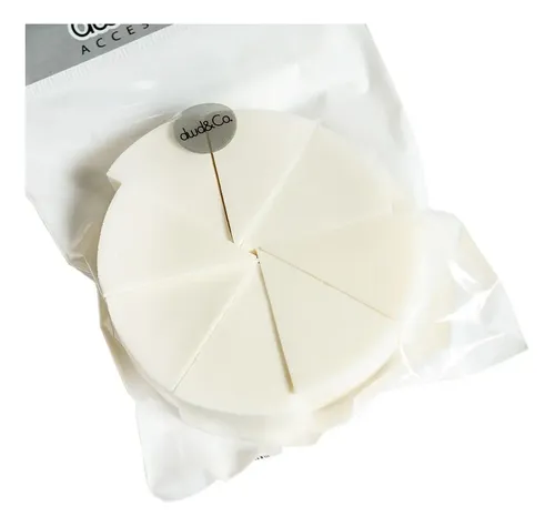 Esponjas Maquillaje Diswald & Co Látex Redondas x8 Aplicación Líquido Crema