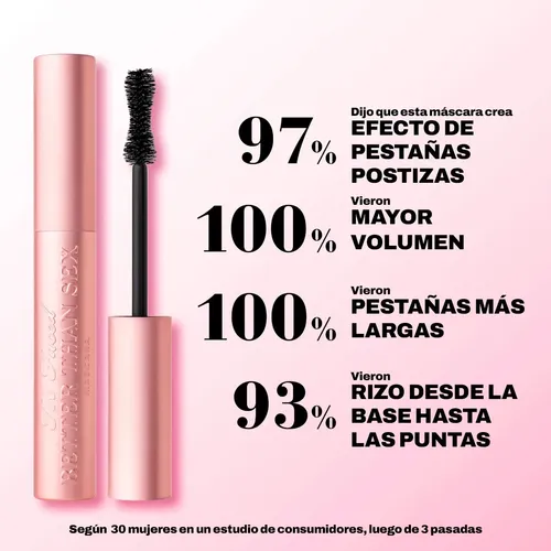 Máscara De Pestañas Too Faced Better Than Sex Negro
