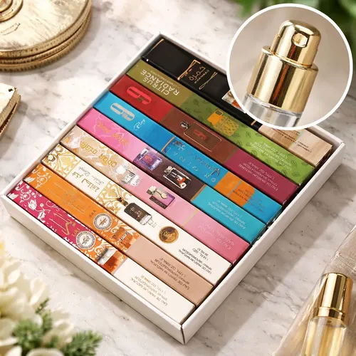 Set X 10 Perfumes Tubito Árabes Surtido Hombre Y Mujer 35 Ml