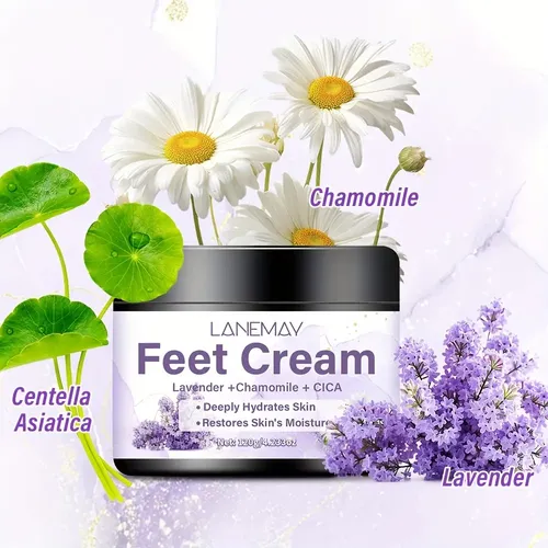 Crema De Lavanda Para Pies Y Talones Agrietados 2 Pc