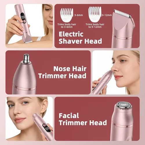 Depiladora Eléctrica Piel Suave Painless Bikini Y Facial