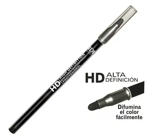 Delineador Retráctil Negro IDI Make Up HD Hipoalergénico Larga Duración