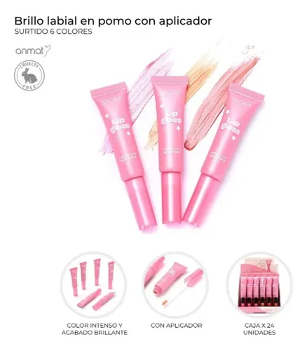 Brillo Labial Con Aplicador En Pomo Glow Vibes Skora 3 Tonos