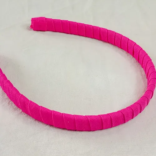 Vincha Para El Pelo, Forrada, Nena Mujer Color Fucsia