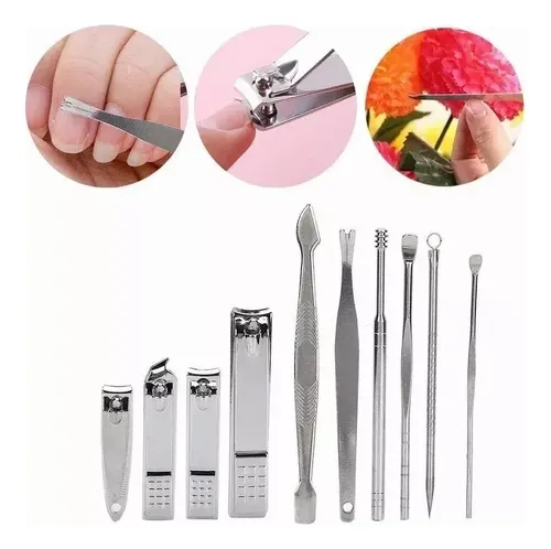 Set Manicure 19 Piezas Herramientas Para Uñas Pies