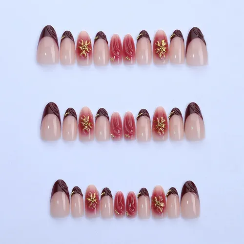 Uñas Postizas Brillantes 24 Unidades Maximstore