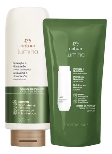 Crema Para Peinar Cabello Rizado Y Rulos Lumina Natura