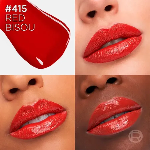 Labial Brillante Laque Resistance De L’oréal Paris Red Bisou 415