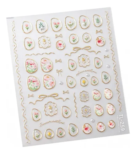 Pegatinas De Manicura Francesas Ligeras De Lujo, Pegatinas
