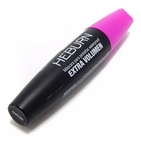 Máscara de pestañas Heburn Extra Volumen waterproof negro 14g
