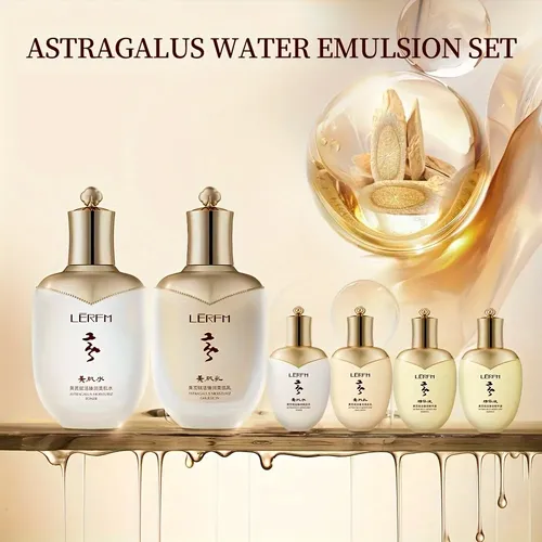 Set Facial Astrágalo 6 Pzs Con Niacinamida Y Hialurónico