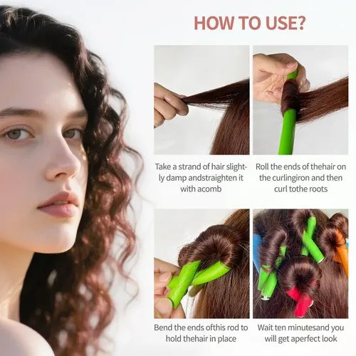 Rulos Flexibles 40pcs For Rizar El Cabello Sin Calor 40pcs