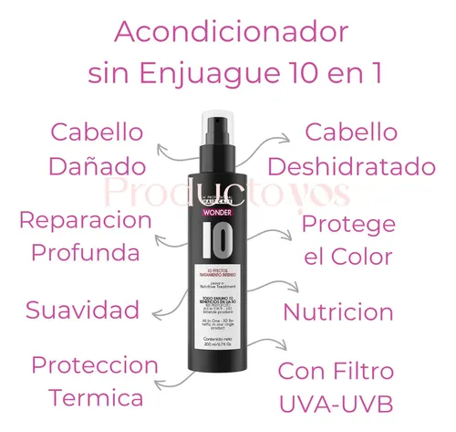 Wonder Tratamiento Nutritivo 10 Efectos W Hairtherapy 200ml