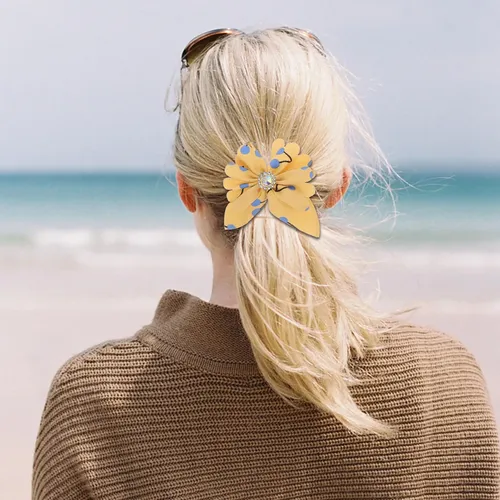 Cintas Elásticas Para El Pelo Con Forma De Flor, 10 Unidades