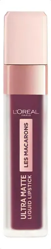 Labial L’oreal Paris Líquido Infallible Les Macarons Acabado Mate Color 830 Blackcurrant