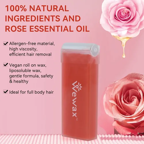 Kit De Cera Depilatoria Natural En Roll-on De 150 G