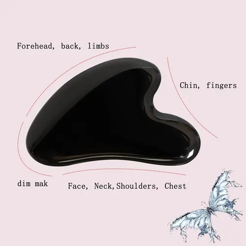 Herramienta De Masaje Gua Sha Yamhoho De Cuarzo Rosa 40g