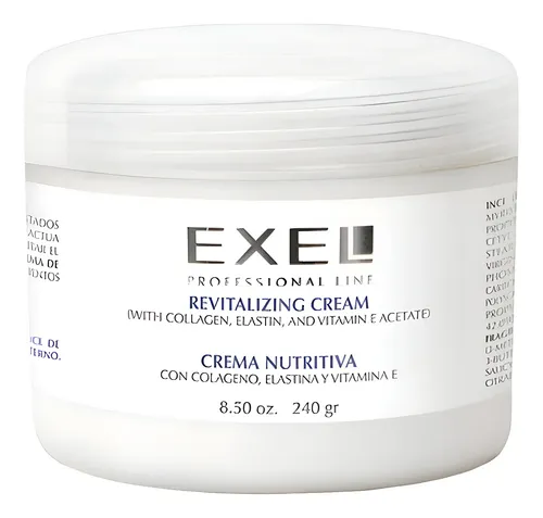 Crema Nutritiva Exel Revitalizante Facial Colageno X 240g