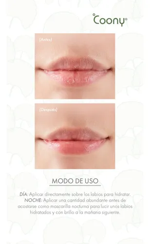 Balsamo Labial Ultra Hidratante Con Acido Hialuronico Coony