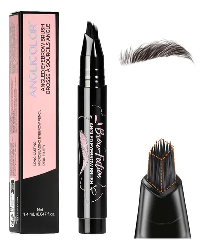 Lápiz Para Cejas Con Color Y Pincel De Precisión 2 En 1