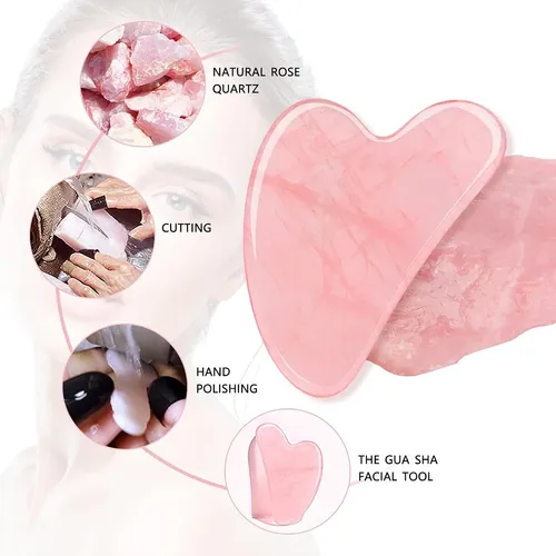 Gua Sha Jade Morado Facial Y Corporal Antipuff