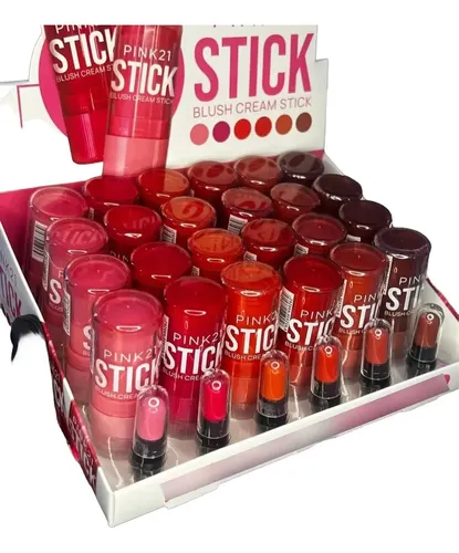 Rubor Cream Stick En Barra Pink 21 Tono del maquillaje Tono 2