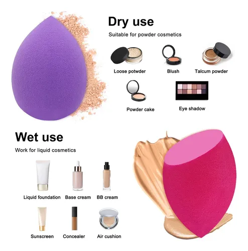 Set De Esponjas De Maquillaje Scartink 12 Unidades Sin Látex