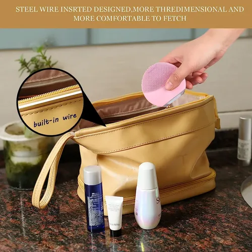 Bolsa De Maquillaje Grande, Bolsa De Cosméticos De Doble A.